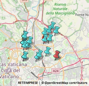 Mappa Piazza degli Euganei, 00139 Roma RM, Italia (3.161)