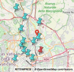 Mappa Piazza degli Euganei, 00139 Roma RM, Italia (4.47923)