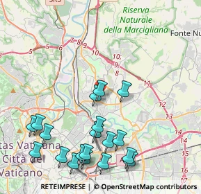 Mappa Piazza degli Euganei, 00139 Roma RM, Italia (5.14474)