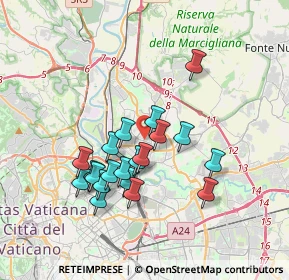 Mappa Piazza degli Euganei, 00139 Roma RM, Italia (3.367)