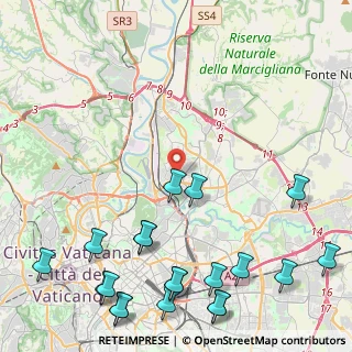 Mappa Via di Prato Rotondo, 00141 Roma RM, Italia (6.662)