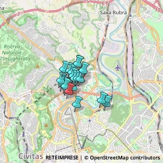 Mappa Via Montebelluna, 00191 Roma RM, Italia (0.99316)
