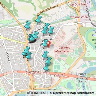 Mappa Via Montebelluna, 00191 Roma RM, Italia (0.451)
