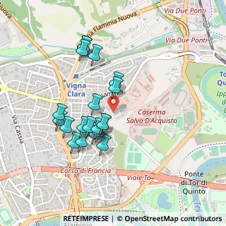 Mappa Via Montebelluna, 00191 Roma RM, Italia (0.433)