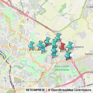Mappa Via Bernardino Bernardini, 00156 Roma RM, Italia (1.32167)