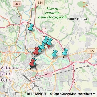 Mappa Via Luigi Siciliani, 00137 Roma RM, Italia (3.30286)