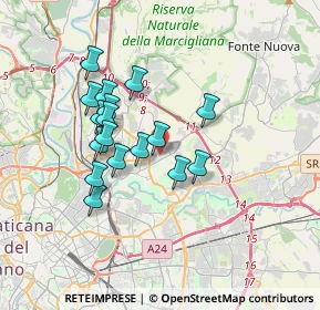 Mappa Via Luigi Siciliani, 00137 Roma RM, Italia (3.12471)