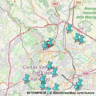 Mappa Via Vincenzo Tangorra, 00191 Roma RM, Italia (6.24143)