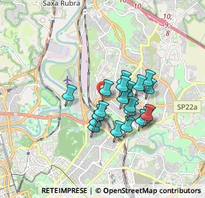Mappa Via dei Prati Fiscali, 00141 Roma RM, Italia (1.3495)