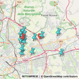 Mappa Via di Casal Monastero, 00131 Roma RM, Italia (4.12125)