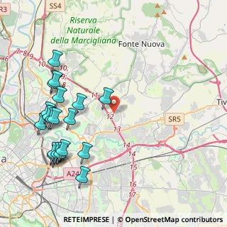 Mappa Via di Casal Monastero, 00131 Roma RM, Italia (5.321)