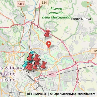 Mappa Via Melchiorre Cesarotti, 00137 Roma RM, Italia (4.69667)