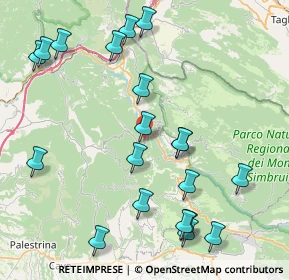 Mappa Via Empolitana, 00020 Canterano RM, Italia (10.1235)