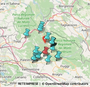 Mappa Via Empolitana, 00020 Canterano RM, Italia (10.348)