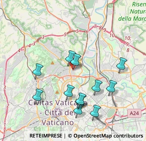 Mappa Via Città di Cascia, 00191 Roma RM, Italia (4.0575)