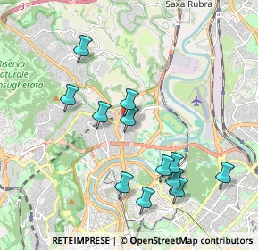 Mappa Via Città di Cascia, 00191 Roma RM, Italia (2.07583)