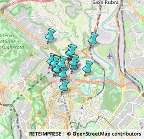 Mappa Via Città di Cascia, 00191 Roma RM, Italia (0.99067)