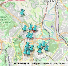 Mappa Via Città di Cascia, 00191 Roma RM, Italia (1.98625)