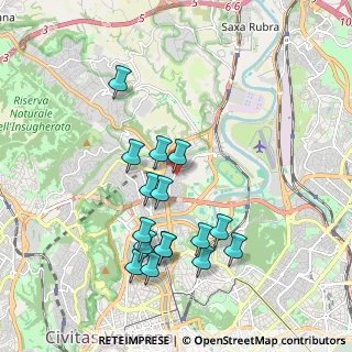 Mappa Via Città di Cascia, 00191 Roma RM, Italia (1.98625)