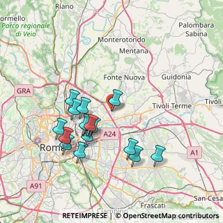 Mappa Via Conti di Rieti, 00131 Roma RM, Italia (7.57125)