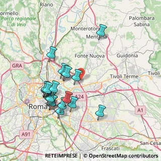 Mappa Via Conti di Rieti, 00131 Roma RM, Italia (7.8785)