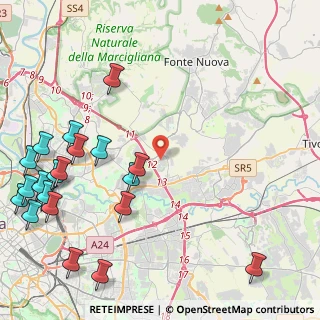 Mappa Via Conti di Rieti, 00131 Roma RM, Italia (6.416)