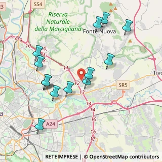 Mappa Via Conti di Rieti, 00131 Roma RM, Italia (4.41429)