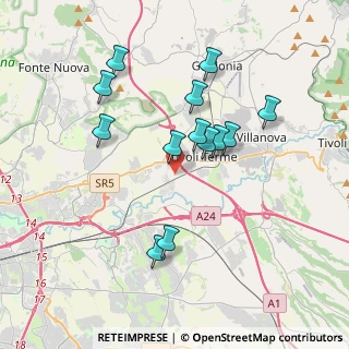 Mappa Via Umberto Terracini, 00012 Guidonia Montecelio RM, Italia (3.60615)