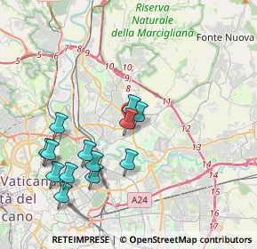 Mappa Via Maria Barbara Tosatti, 00137 Roma RM, Italia (4.19692)