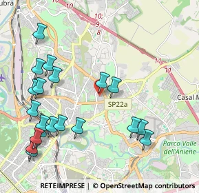 Mappa Via Maria Barbara Tosatti, 00137 Roma RM, Italia (2.591)