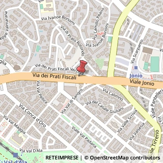 Mappa Via dei Prati Fiscali, 92/102, 00141 Roma, Roma (Lazio)