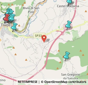 Mappa Via dei Gelsi, 00019 Tivoli RM, Italia (3.71133)