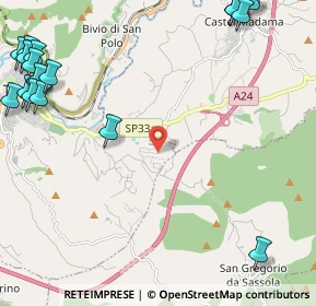 Mappa Via dei Gelsi, 00019 Tivoli RM, Italia (3.70737)