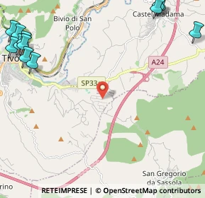 Mappa Via dei Gelsi, 00019 Tivoli RM, Italia (3.85917)