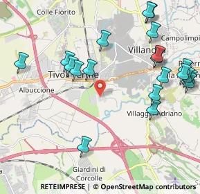 Mappa Via Adolfo Consolini, 00011 Tivoli RM, Italia (2.636)