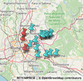 Mappa Via Adolfo Consolini, 00011 Tivoli RM, Italia (9.63)