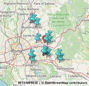 Mappa Via Adolfo Consolini, 00011 Tivoli RM, Italia (11.17)