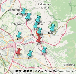 Mappa Via Adolfo Consolini, 00011 Tivoli RM, Italia (6.93429)
