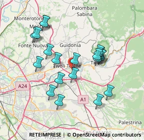 Mappa Via Adolfo Consolini, 00011 Tivoli RM, Italia (7.286)