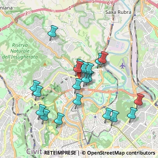 Mappa Via Rodolfo Benini, 00191 Roma RM, Italia (1.9785)