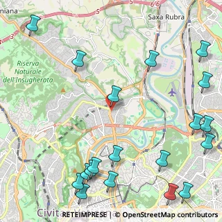 Mappa Via Rodolfo Benini, 00191 Roma RM, Italia (3.35368)