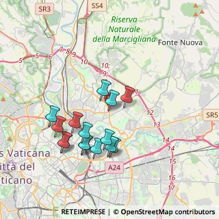 Mappa Via Corrado Alvaro, 00137 Roma RM, Italia (3.72667)