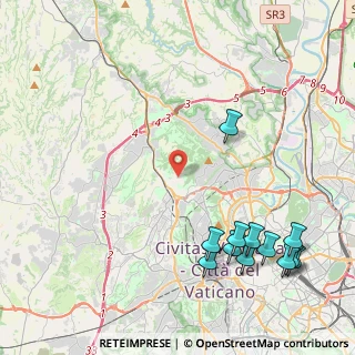 Mappa Via Maffeo Vegio, 00135 Roma RM, Italia (5.87083)
