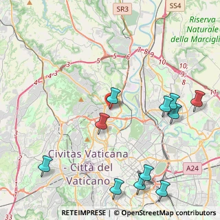 Mappa Via Città di Castello, 00191 Roma RM, Italia (5.65364)