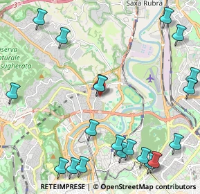 Mappa Via Città di Castello, 00191 Roma RM, Italia (3.0425)