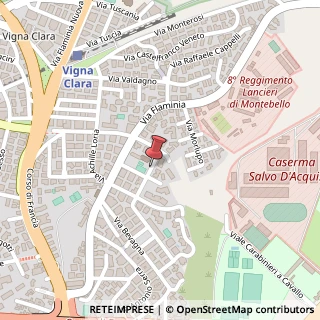 Mappa Via Città della Pieve,  19, 00191 Roma, Roma (Lazio)