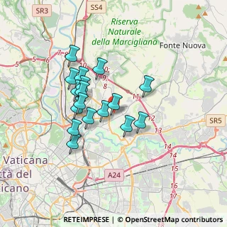 Mappa Via Arno, 00137 Roma RM, Italia (3.02882)