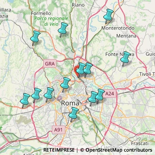 Mappa Via Gaiole in Chianti, 00191 Roma RM, Italia (8.99692)