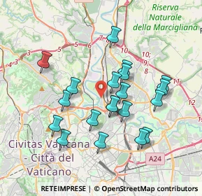 Mappa Via Gaiole in Chianti, 00191 Roma RM, Italia (3.515)