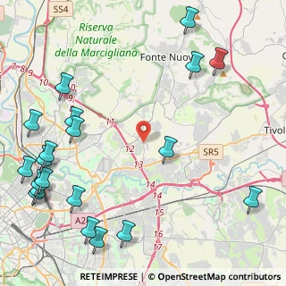 Mappa Via Giacomo di Palombara, 00131 Roma RM, Italia (6.614)